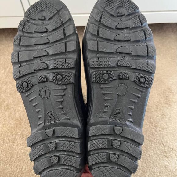 Women’s Kamik Kelly Rain Boots Black Fleece-lined Mid-calf size 7 - Picture 6 of 7